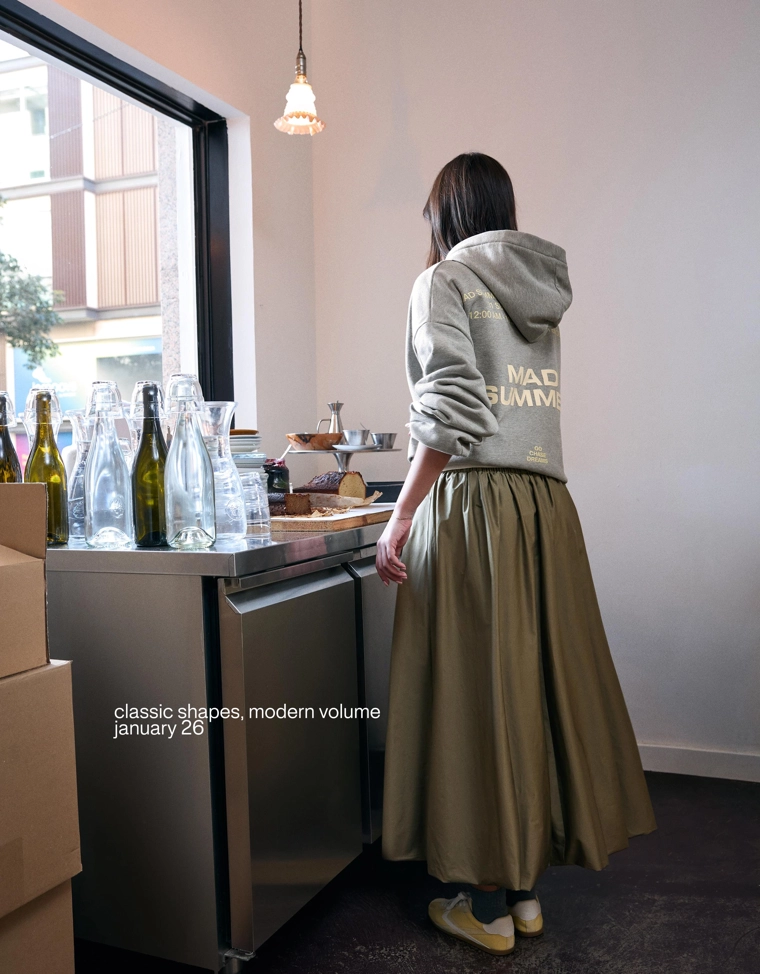 Юбка миди объемного кроя