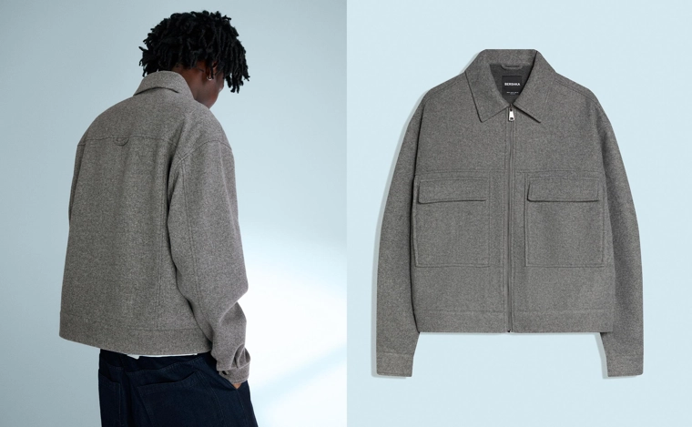 Фланелевая куртка-рубашка свободного кроя на молнии