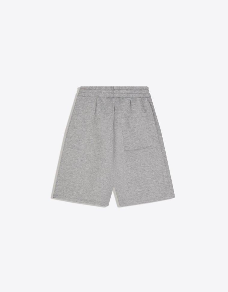 Шорты оверсайз из плотной синтетической ткани