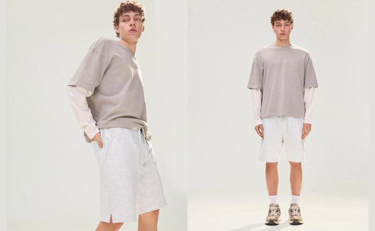 Базовые шорты-бермуды из мягкой ткани