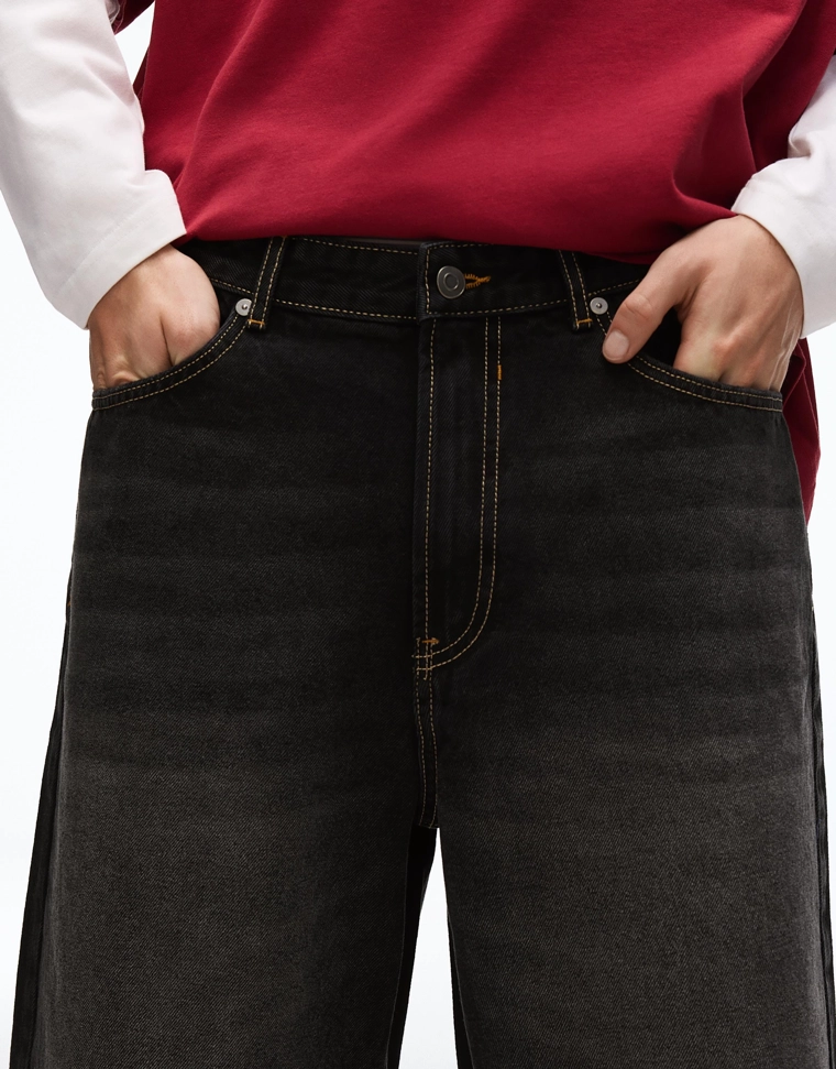 Джинсовые шорты свободного кроя