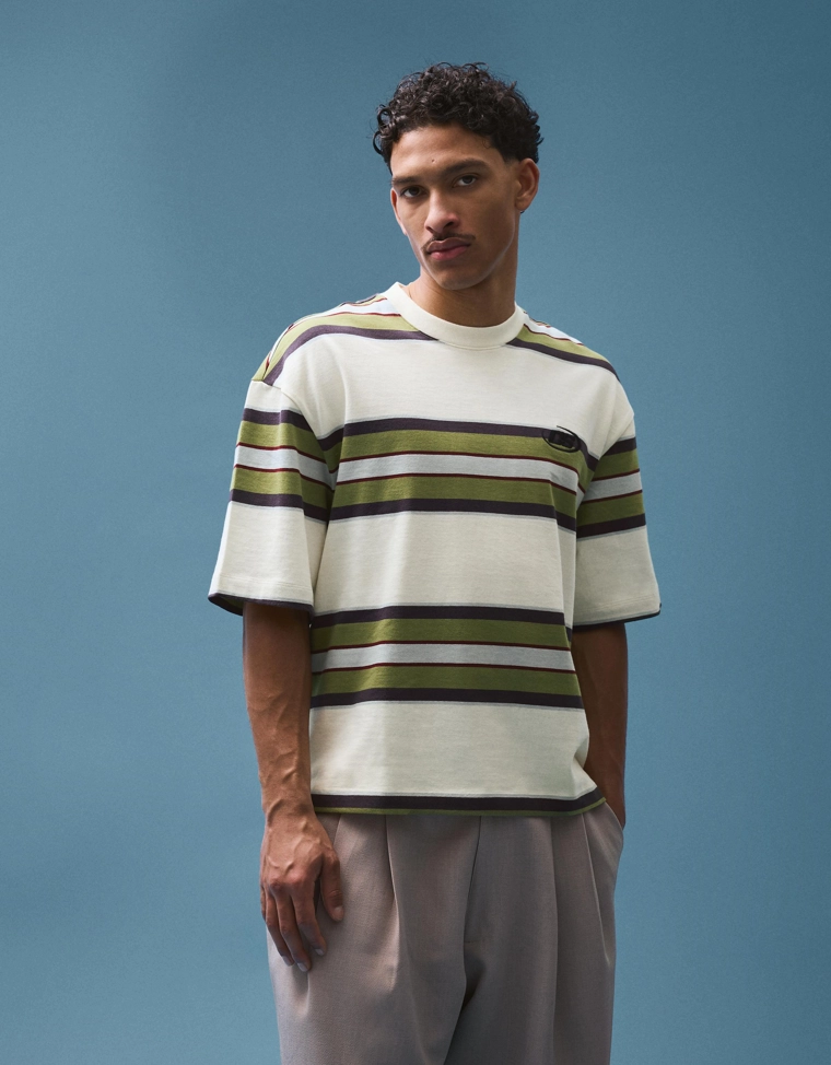 Футболка геометрического кроя с короткими рукавами и принтом