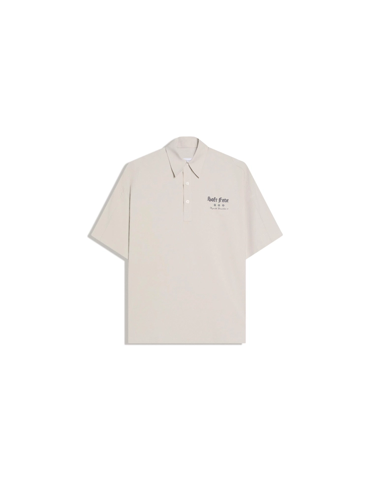 Поло с короткими рукавами и вышивкой