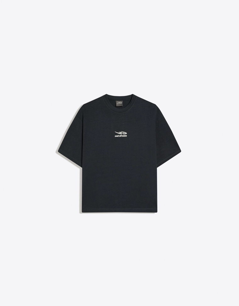 Футболка свободного кроя с короткими рукавами и принтом OUT OF CORE