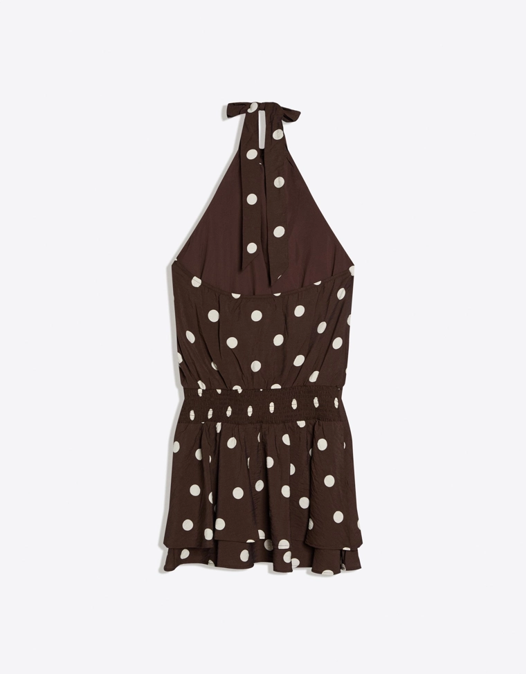 Мини-платье в горошек