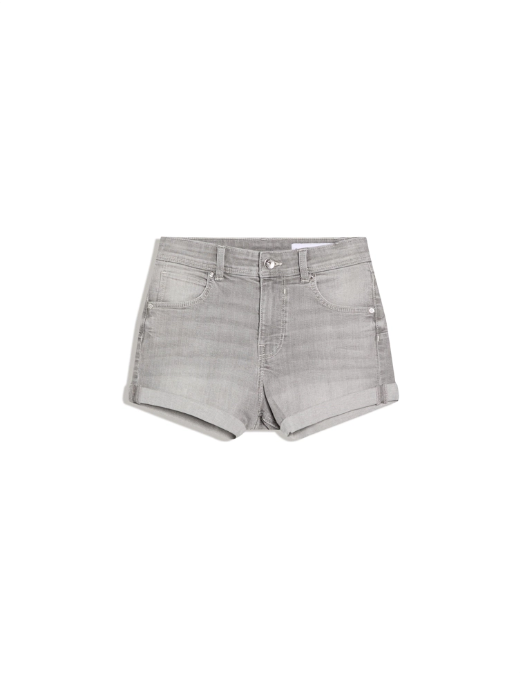 Джинсовые шорты с отворотами