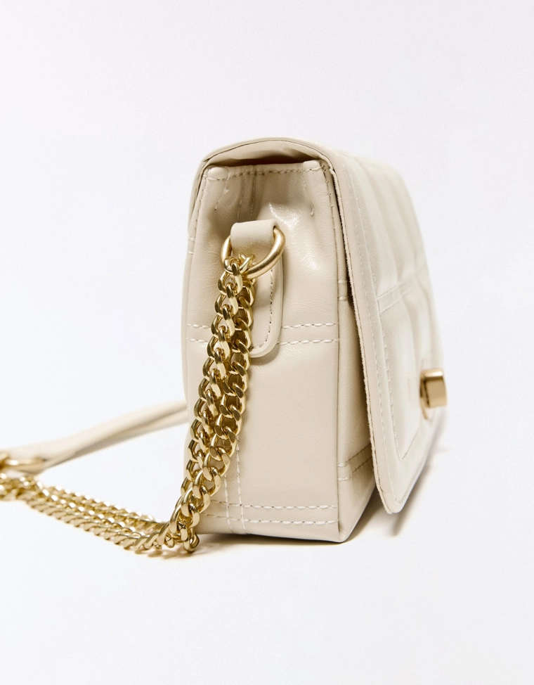 Стеганая мини-сумка из искусственной кожи