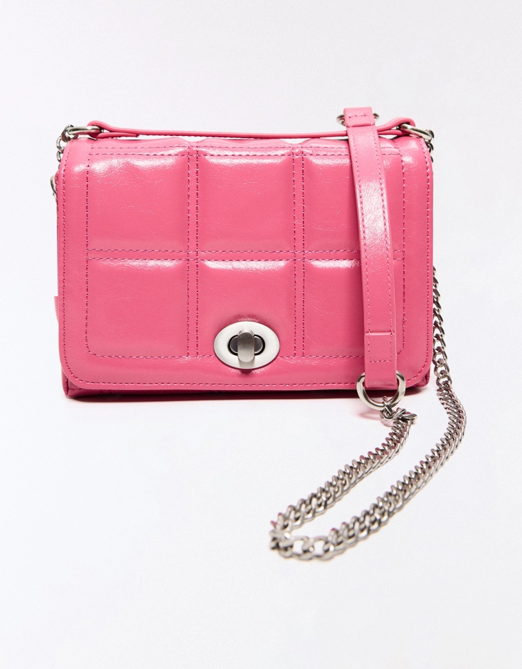 Стеганая мини-сумка из искусственной кожи