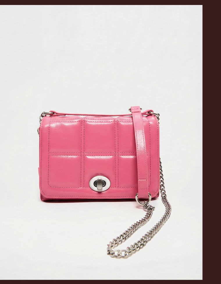 Стеганая мини-сумка из искусственной кожи