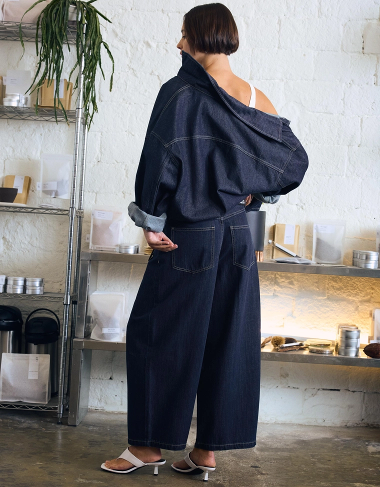 Укороченные джинсы barrel