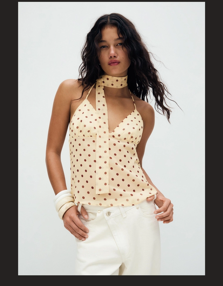 Топ-шарф на бретелях