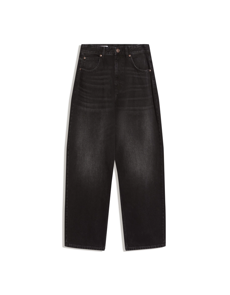 Джинсы barrel с вышивкой