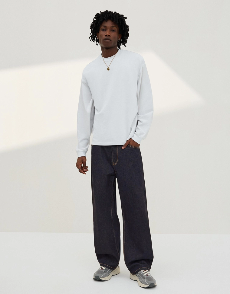 Джинсы barrel с вышивкой