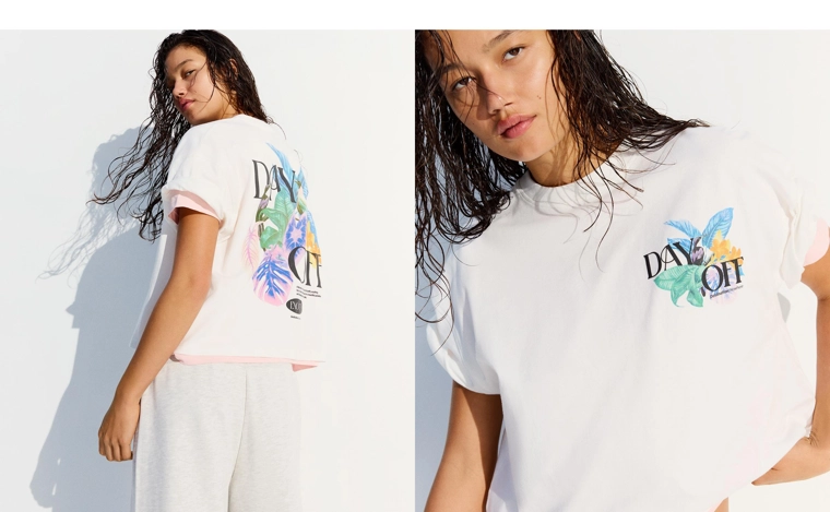 Футболка оверсайз с принтом