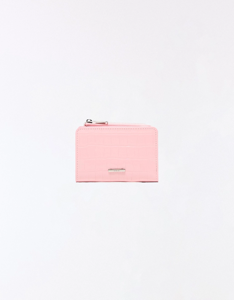 Кошелек из искусственной лакированной кожи с тиснением