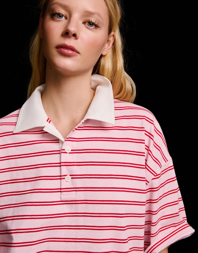 Футболка с воротником поло