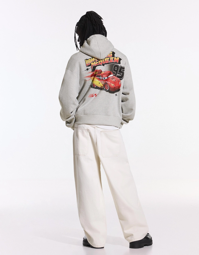 Худи «Тачки» с капюшоном и принтом