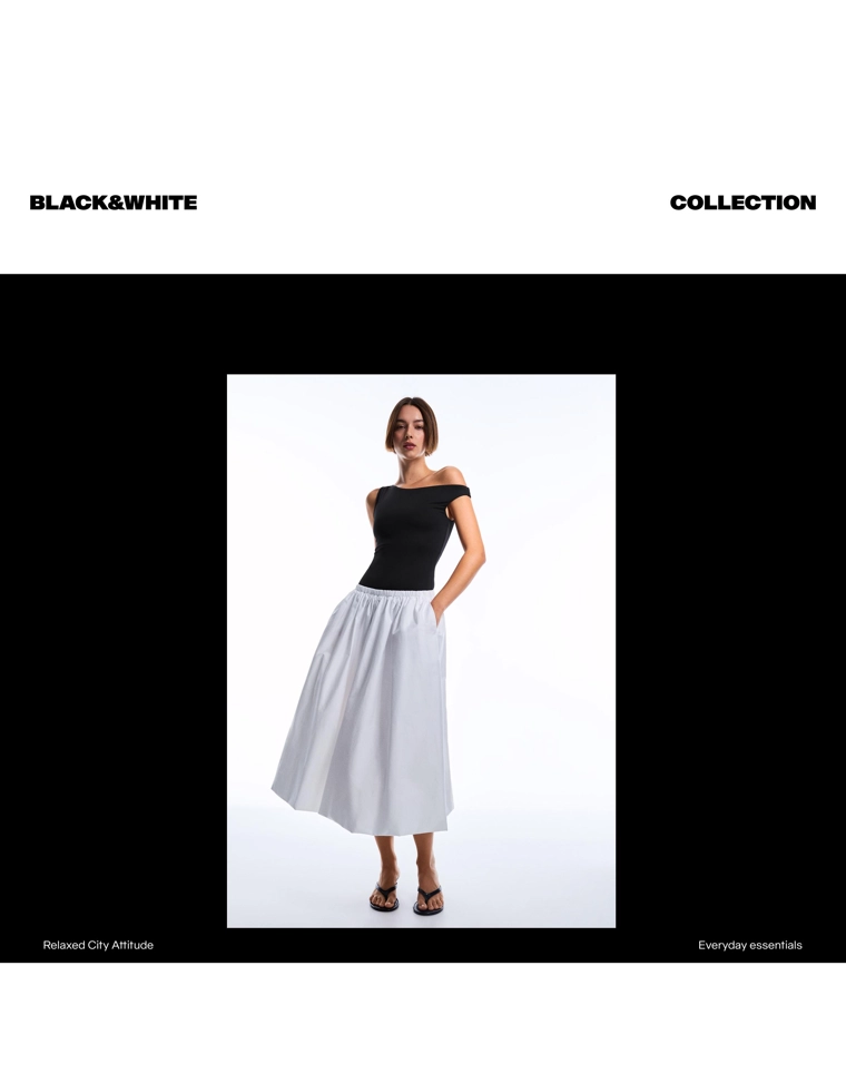 Боди асимметричного кроя с бретелью и сборками