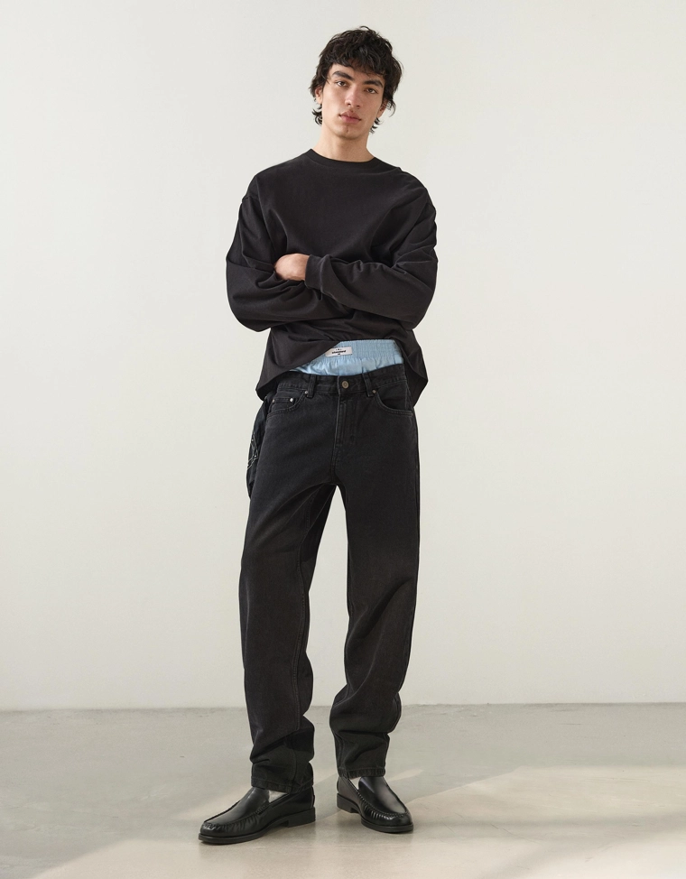 Джинсы прямого кроя