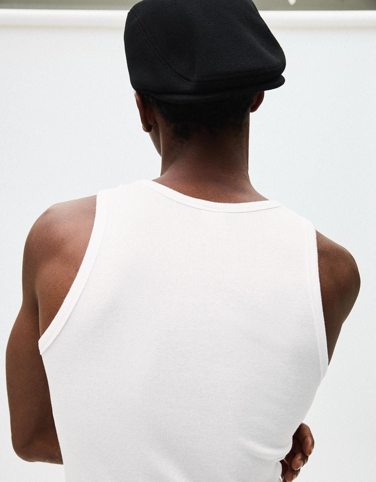 Майка в рубчик