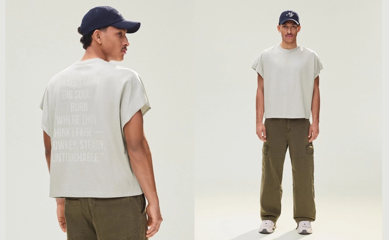 Майка оверсайз с принтом