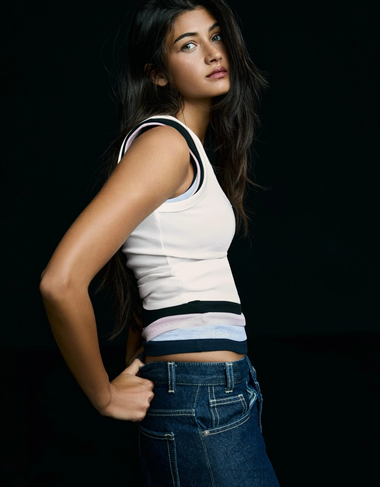 Базовая майка в рубчик