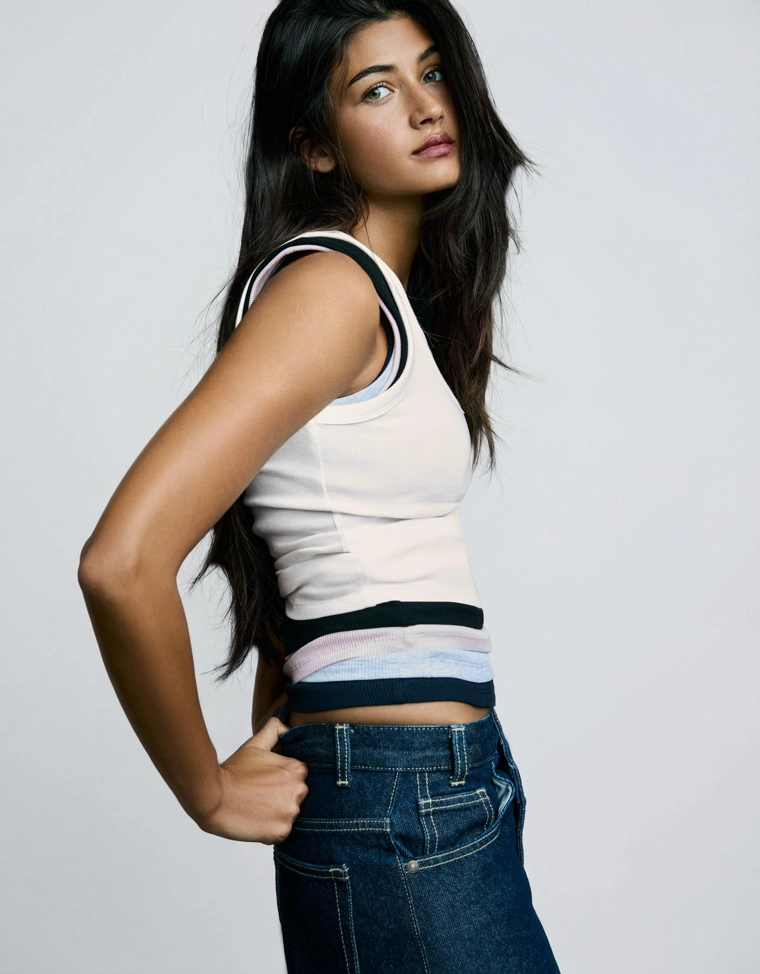 Базовая майка в рубчик