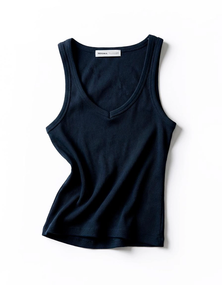 Базовая майка в рубчик