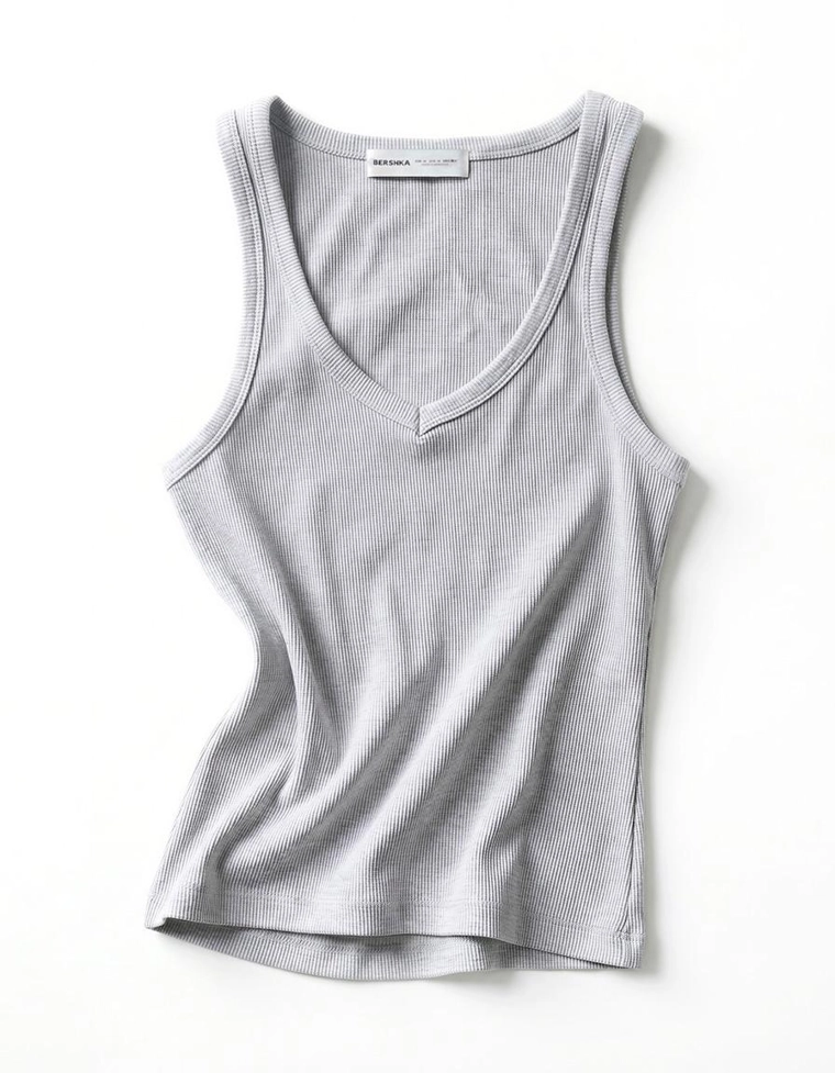 Базовая майка в рубчик