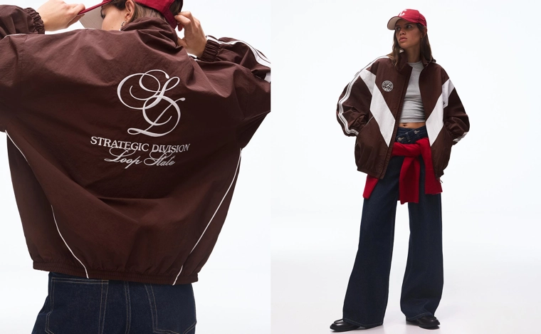 Куртка из высокотехнологичной ткани с вышивкой