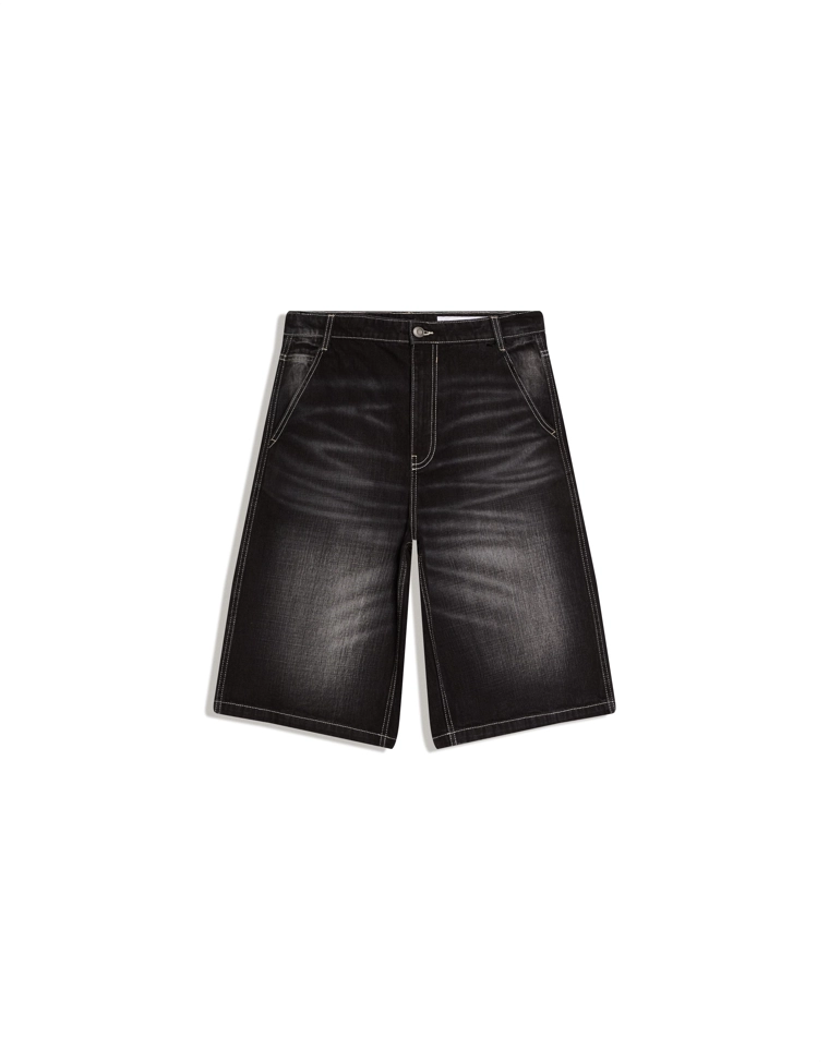 Джинсовые шорты-бермуды в скейтерском стиле