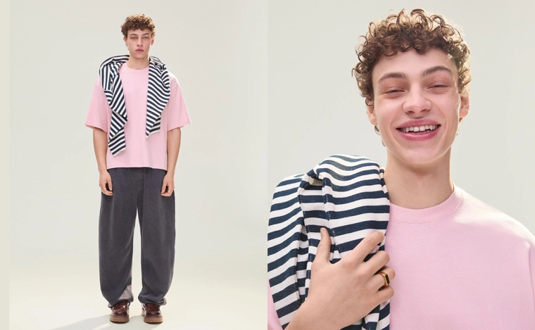 Футболка геометрического кроя с короткими рукавами