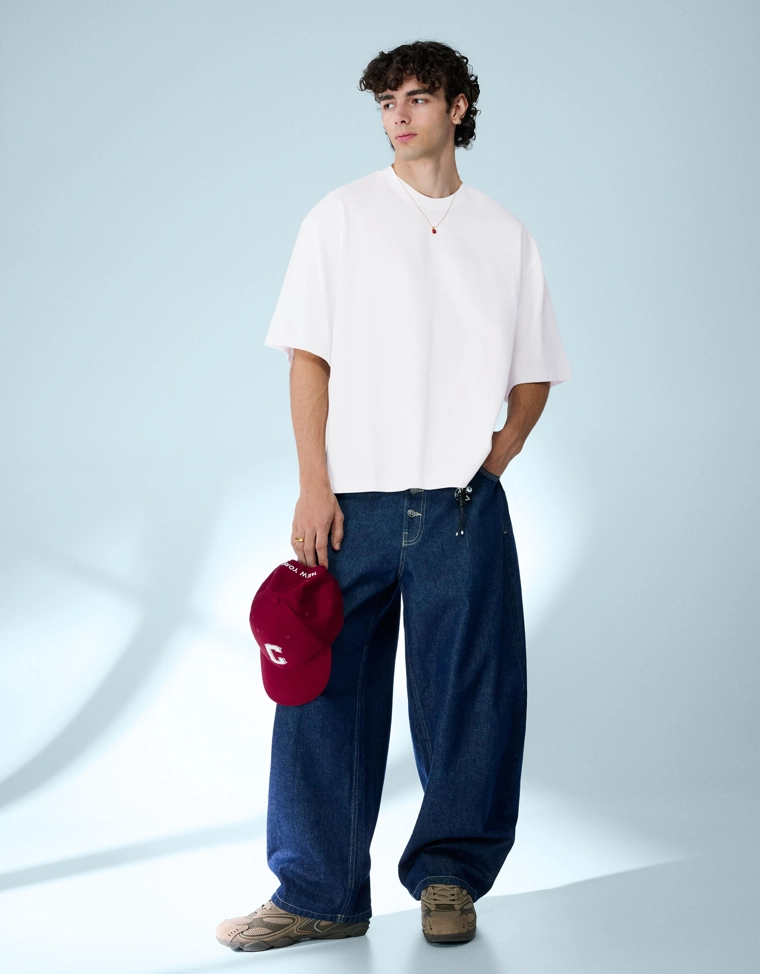 Футболка геометрического кроя с короткими рукавами