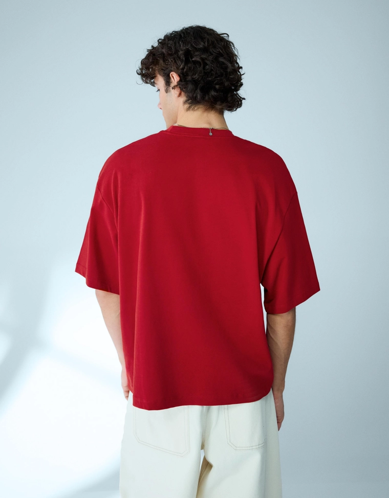 Футболка геометрического кроя с короткими рукавами