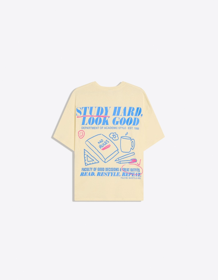 Футболка оверсайз с принтом