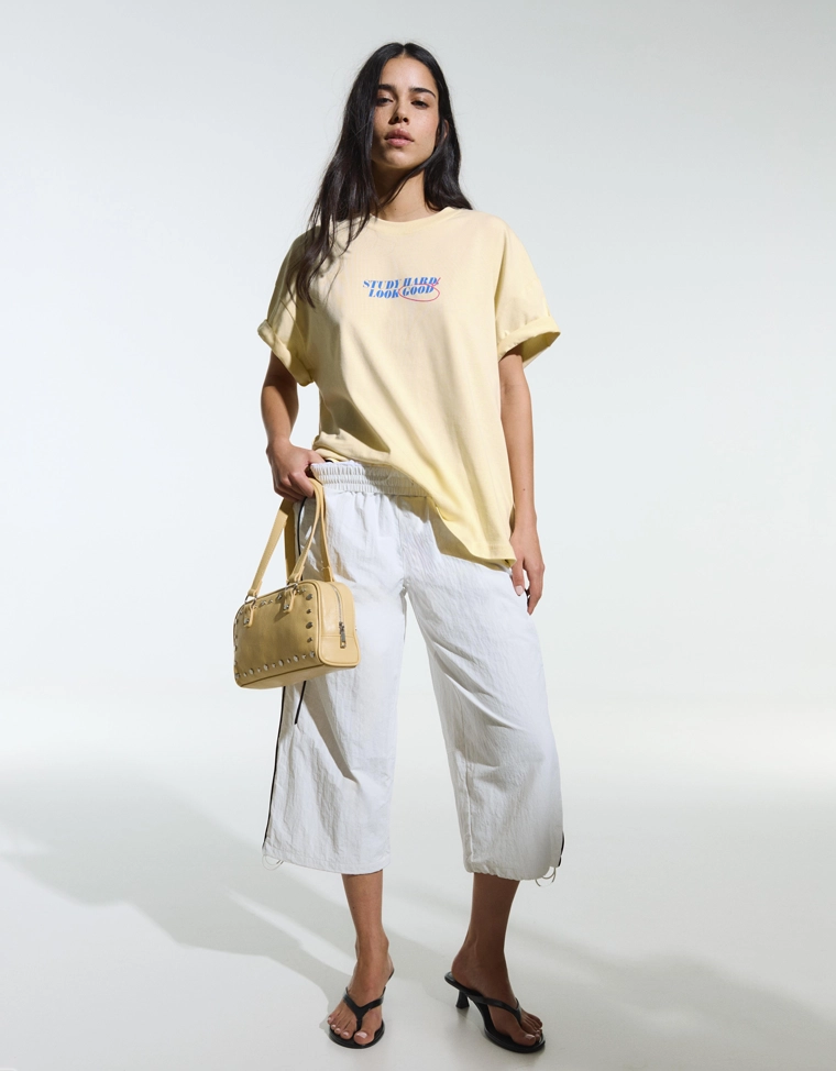 Футболка оверсайз с принтом