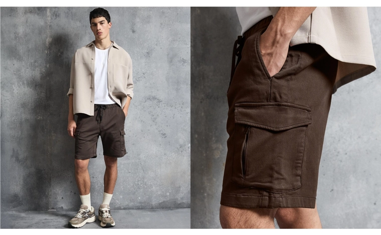 Бермуды карго стандартного кроя