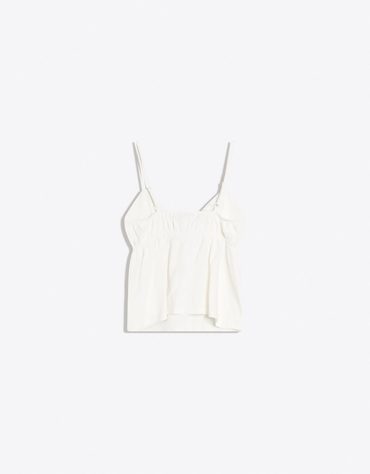 Топ на бретелях с воланами