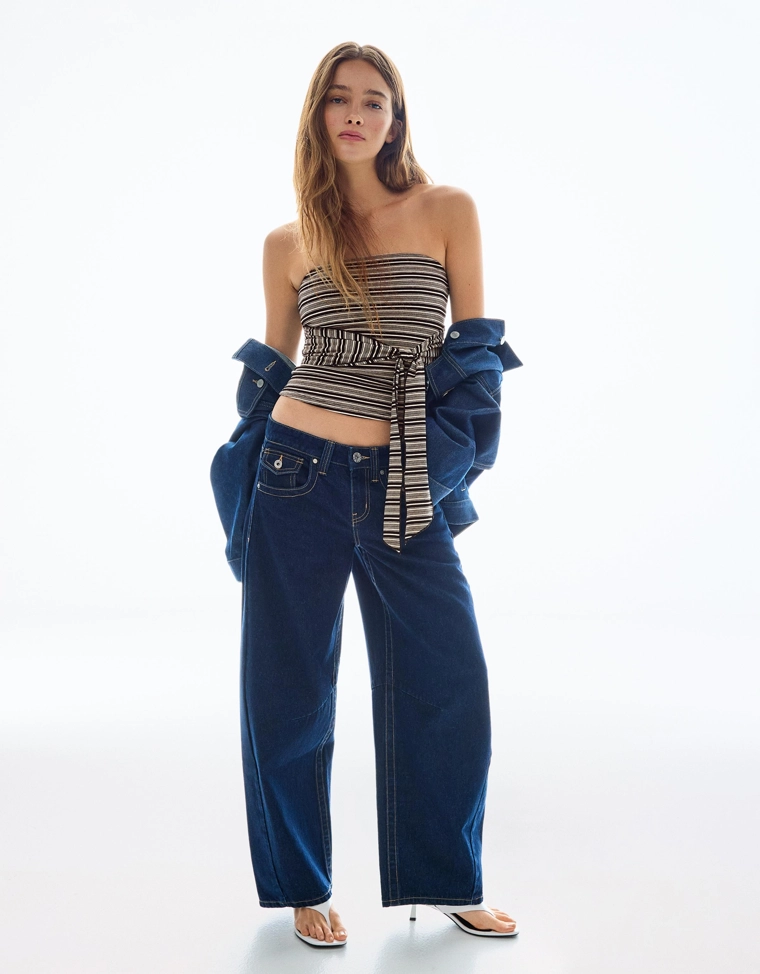 Топ-бандо с бантом