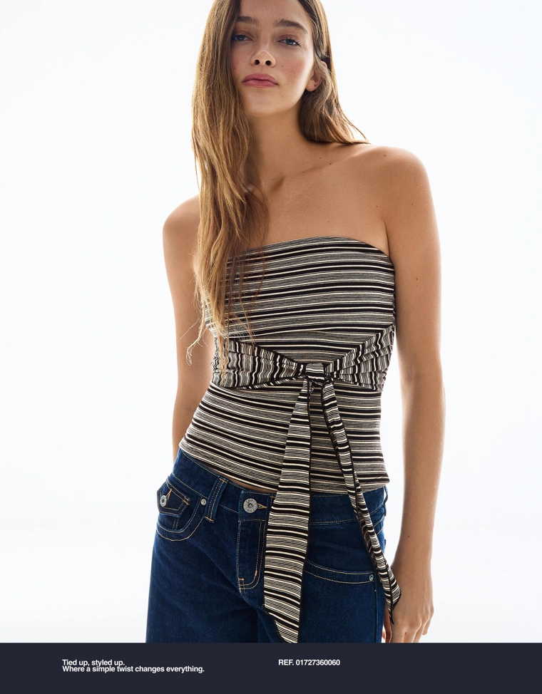 Топ-бандо с бантом