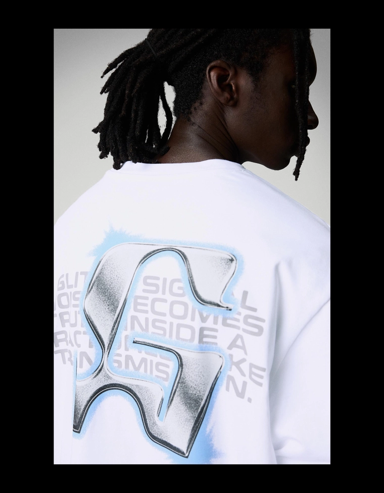 Футболка с короткими рукавами и принтом