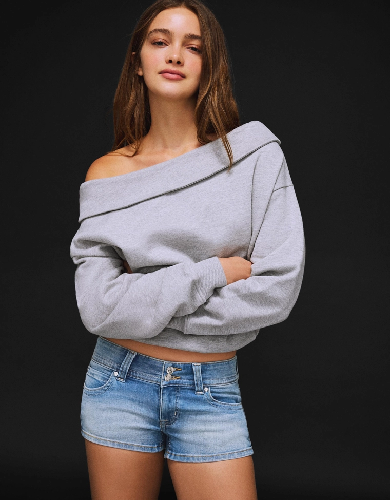 Джинсовые мини-шорты