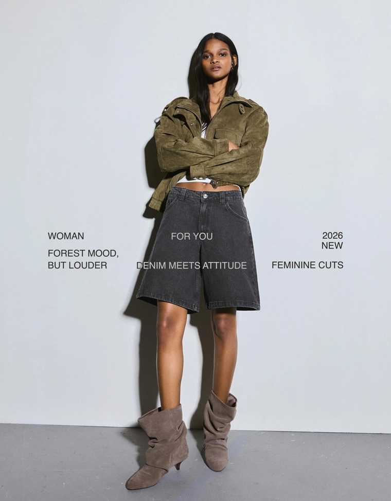 Джинсовые шорты свободного кроя