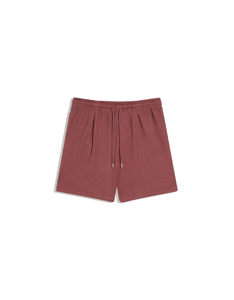 Шорты из мягкой ткани с фактурой