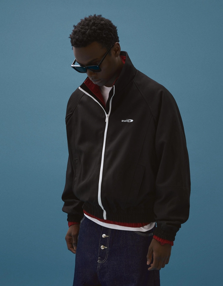 Куртка на молнии с принтом