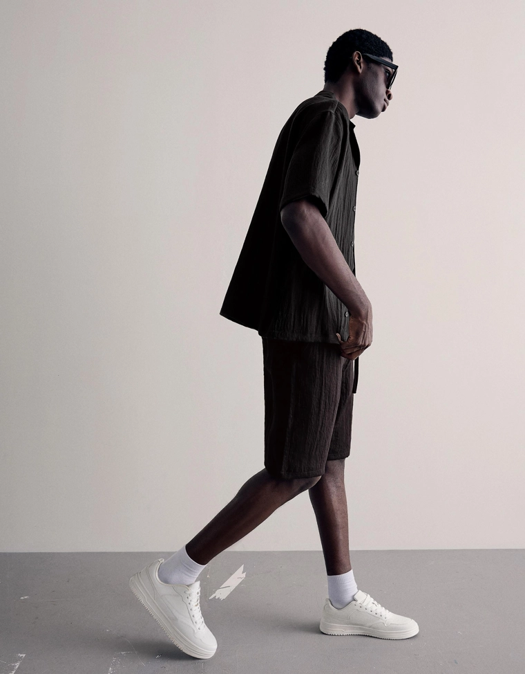 Шорты-джоггеры в стиле рустик