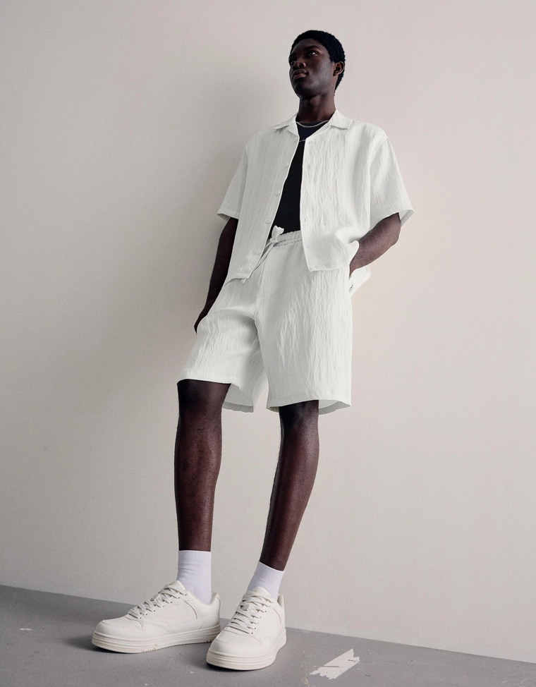 Шорты-джоггеры в стиле рустик