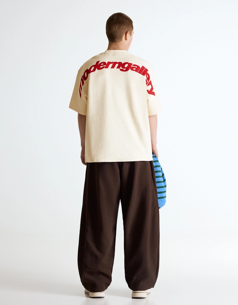 Футболка из мягкой ткани с принтом