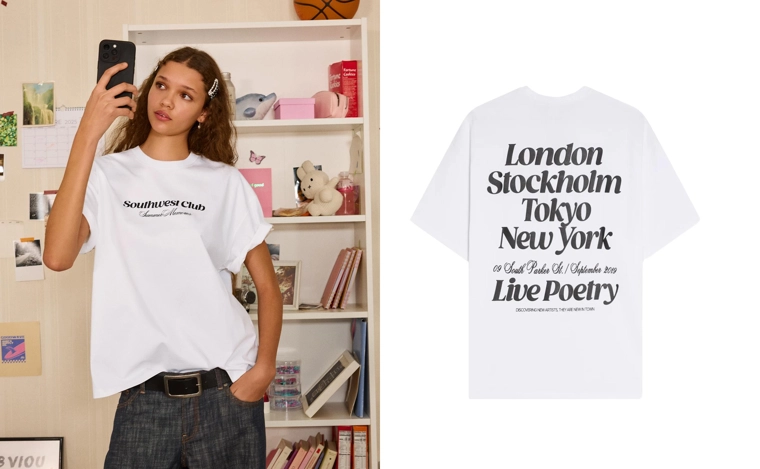 Футболка с принтом