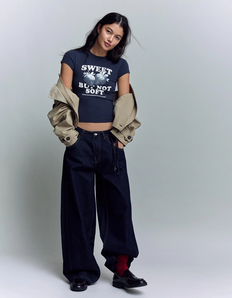 Футболка с короткими рукавами и принтом